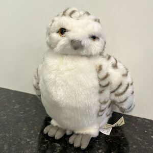 World Wildlife Fund Snowy Owl Plush White Gray/Brown Stuffed Animal Bird…